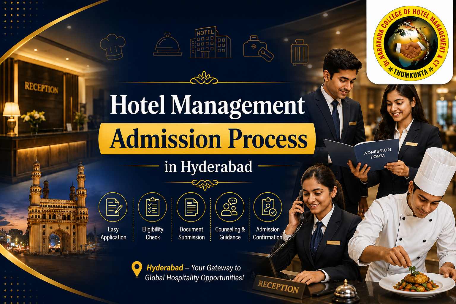 Hotel Management Admission Process in Hyderabad
